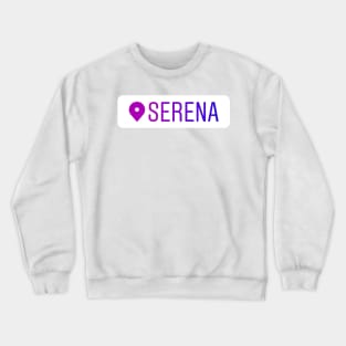 Serena Instagram Location Tag Crewneck Sweatshirt